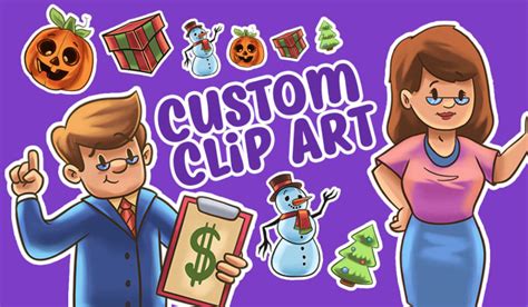 Illustrate Custom Clip Art And Stickers Custom Digital And Hand Drawn