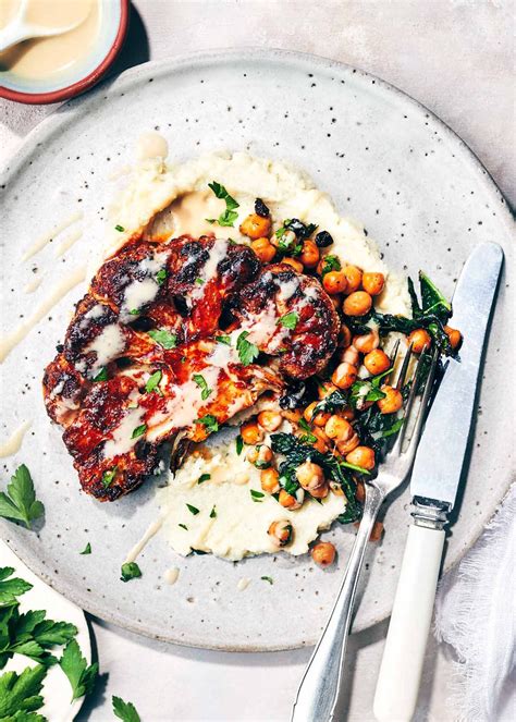 Harissa Spiced Cauliflower Steaks Evergreen Kitchen