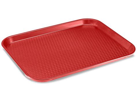Cafeteria Tray 12 X 16 Red S 18444r Uline