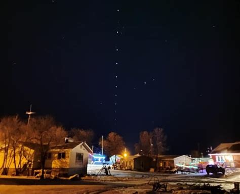Strange String Of Lights In Manitoba Night Sky Spark Confusion