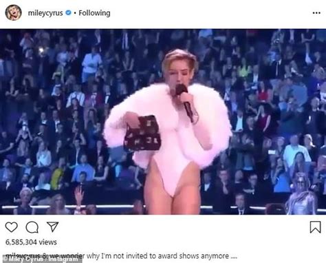Miley Cyrus Claims She Is No Longer Invited To Award Shows Following