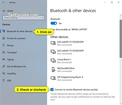 Turn On Or Off Bluetooth In Windows 10 Tutorials