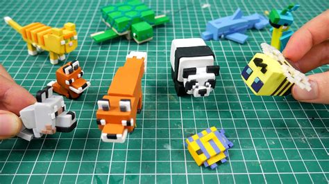 I Made Cute Mobs From Minecraft In Polymer Clay Youtube