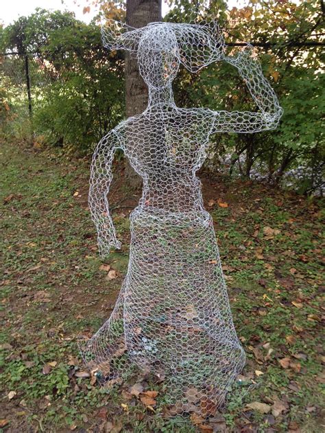 Chicken Wire Ghost Figure 1 We Created For Nashville Zoos Ghouls At