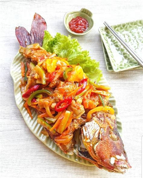 Lumuri fillet ikan dengan merica dan garam hingga rata. Resep Ikan Kakap Fillet Saus Tiram / Suka Masakan Ikan ...