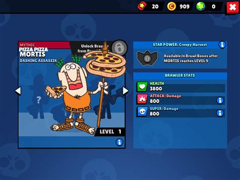 Brawl stars features a variety of different skins for brawlers in the game. Pizza Pizza Mortis skin : Brawlstars