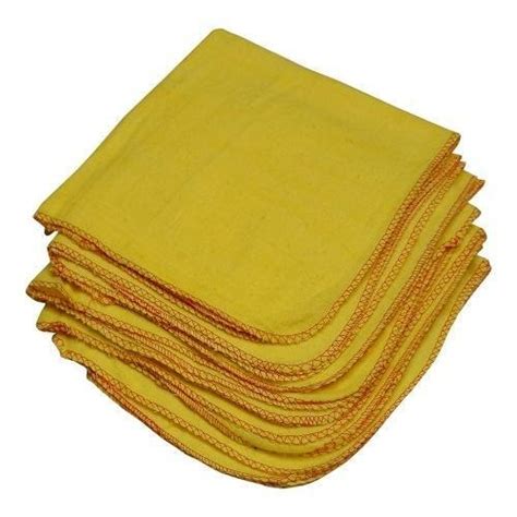 cotton yellow cleaning dusters size 18 cm x 26 cm at rs 120 dozen in delhi