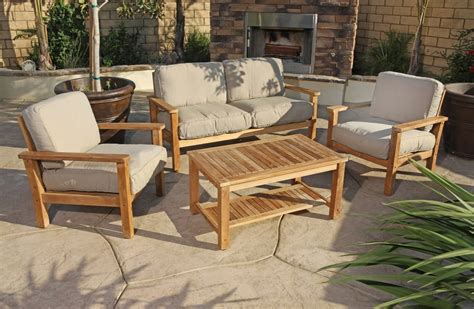 plush design ideas patio furniture wood outdoor teak