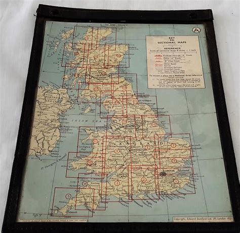 Vintage Road Map Of England Cartography Maps In Folder Etsy Uk