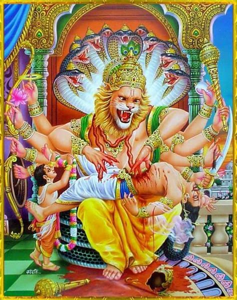 Shri Narasimhadeva ॐ May Lord Narasimhadeva Who Appeared As The Enemy