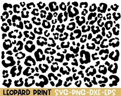 Leopard Svg Leopard Print Svg Animal Print Svg Print Svg | Etsy | Svg