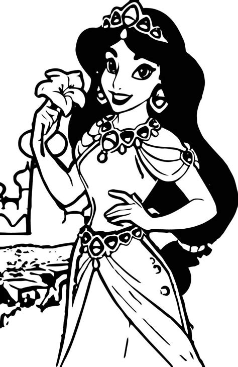 In case youre wondering about the context aladdin 2019 coloring pages printable. Jasmine In Flames Aladdin Coloring Page | Disney princess ...