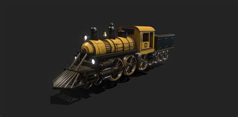Train Steam Locomotive 3d Model By Saifamer