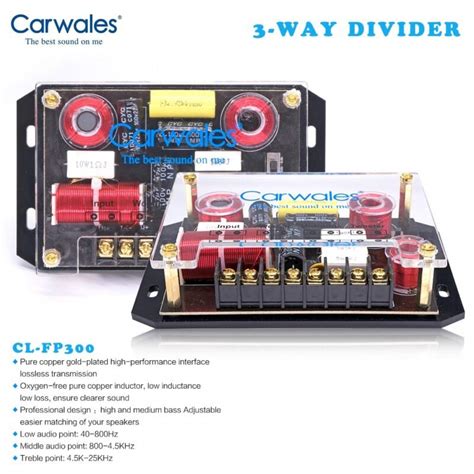 Car Audio Sound System 3 Way Crossover Fs Elec