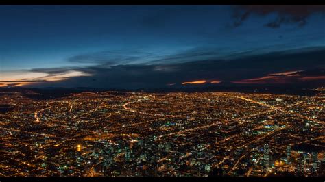 4k Time Lapse Of Sunset Over Bogota Colombia Youtube