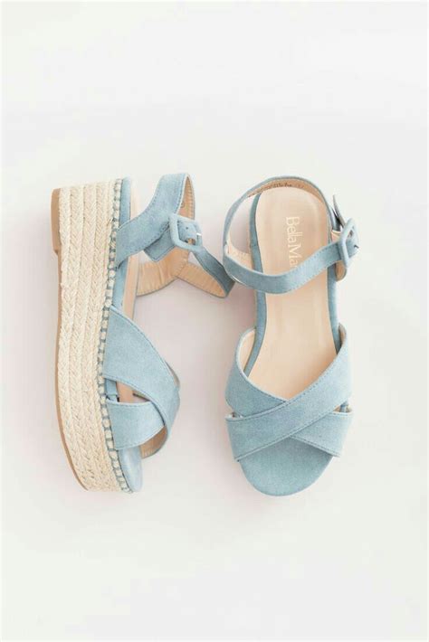 Sky Blue Wedges Bluewedgesfootwear Girly Shoes Pretty Shoes Cute