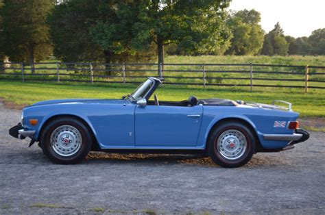 Refurbished Well Sorted French Blue Tr6 Roadster For Sale Triumph Tr