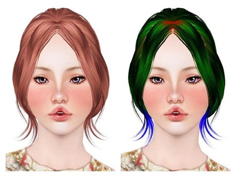 Butterfly`s 128 Hairstyle Retextured By Neiuro Sims 3 Hairs With