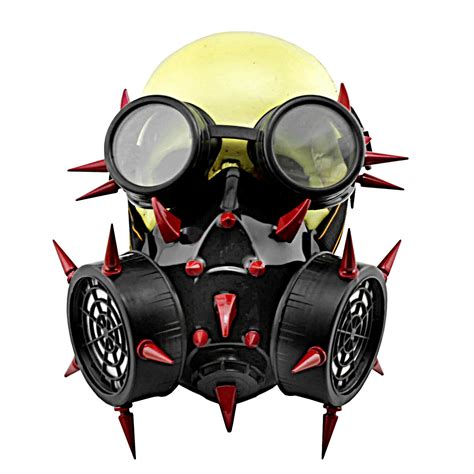 Punk Gothic Rivet Mask Makeup Cosplay Party Steampunk Gas