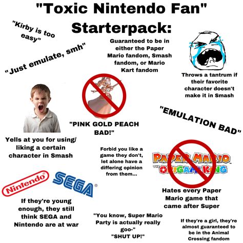 “toxic Nintendo Fan” Starterpack Rstarterpacks