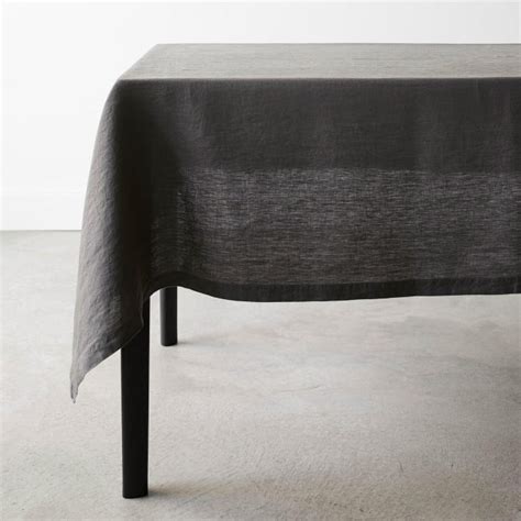 Linen Graphite Tablecloth 60 X 120 Unison
