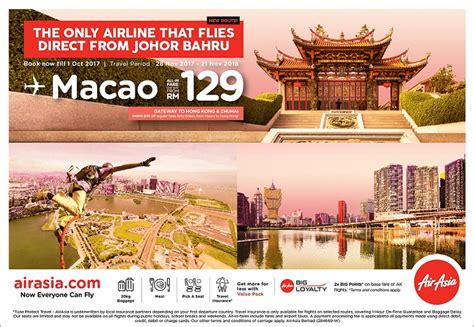 Ak 6424 flight status & schedule airasia johor bahru to penang. Macao: direct from Johor Bahru with AirAsia - Economy ...