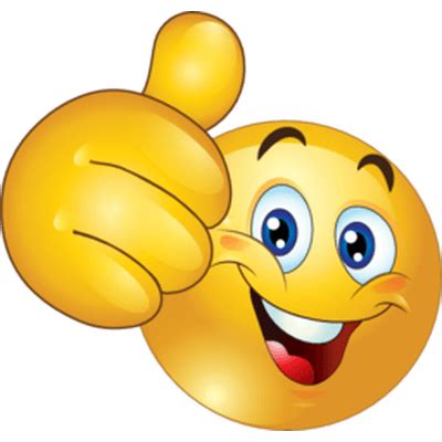 Emoticon Thumb Up Transparent PNG StickPNG