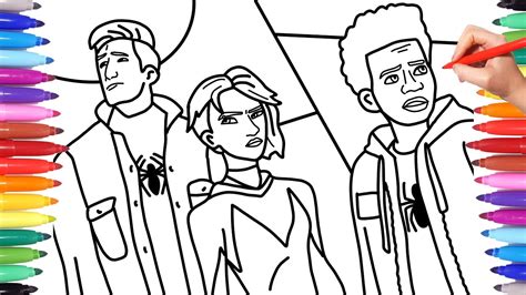 SPIDERMAN INTO THE SPIDERVERSE // MILES MORALES, PETER PARKER AND GWEN