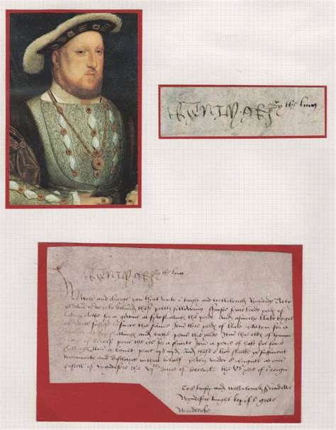King Henry Vlll 1491 1547 Document Signed Henry R 6 Dec Etsy