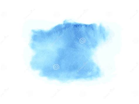 Abstract Blue Watercolor Stain Hand Drawn Illustration Vector Eps