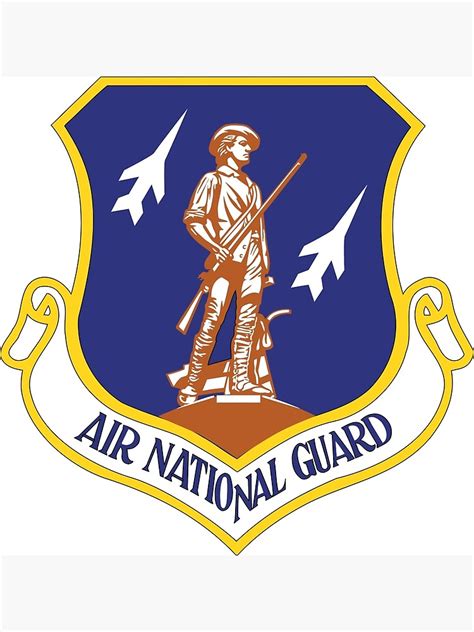 Emblem Of The United States Air National Guard Art Print By Abbeyz71