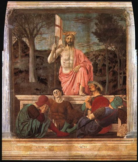 The Resurrection Of Christ 1460 200×225 Cm By Piero Della Francesca