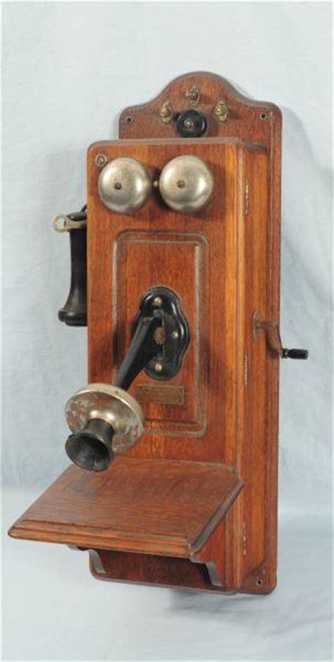 Kellogg Antique Oak Wall Phone