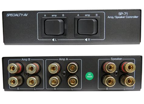 Specialty Av 2 Way Amp Amplifier Receiver To 1 One Pair Of Speakers