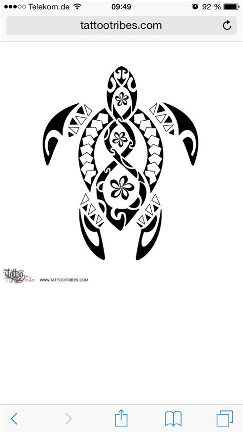 Maori Turtle Pikorua Tattoo Maori Tattoos Tatau Tattoo Hawaiianisches