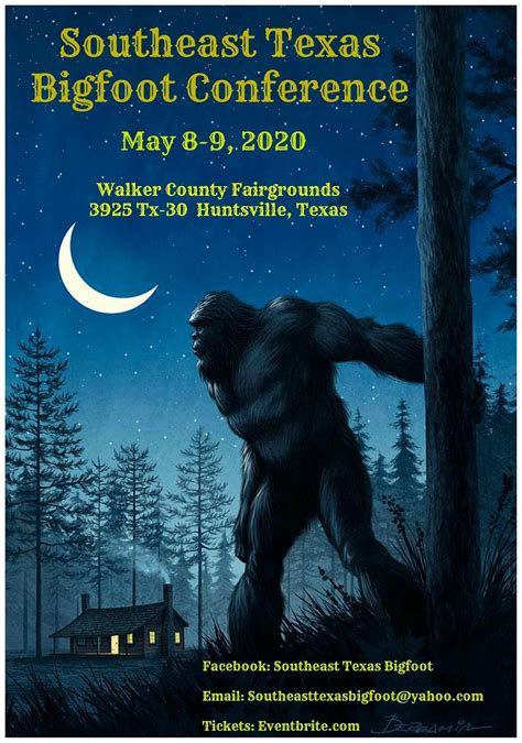 Southeast Texas Bigfoot Conference 2020 Walker County Fair Association