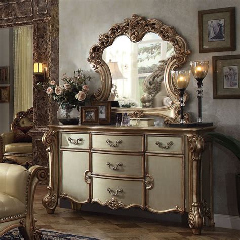 Vendome Dresser Gold Patina Acme Furniture Furniture Cart