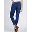 Womens Indigo Stacked Button Skinny Jeans  Warehouse One