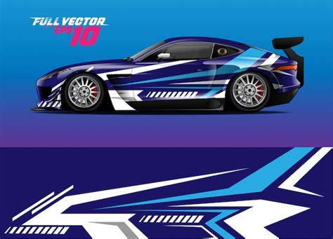 Premium Vector Racing Car Wrap Decal Kit For Wrapping All Vehicle