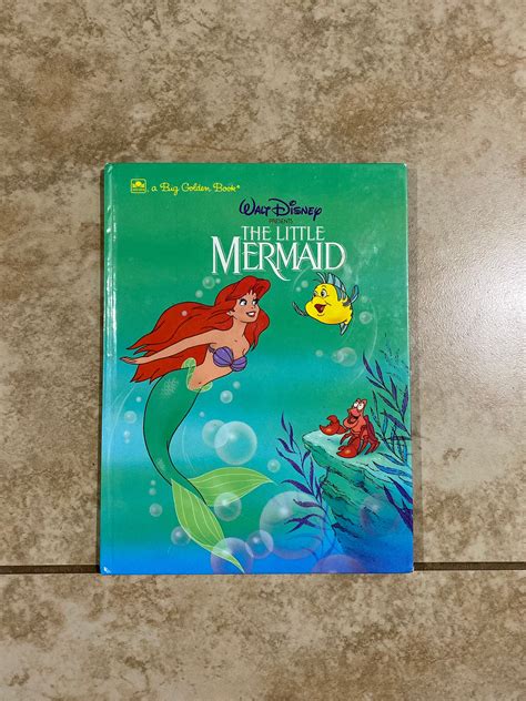 Walt Disney Presents The Little Mermaid A Big Golden Book 1992 Etsy