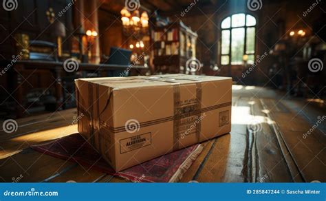 Unveiling Secrets: the Mystery Box Awaits by the Door Stock