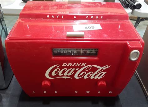 coca cola am fm cooler radio