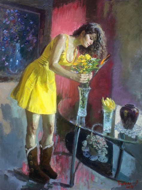 The Flowers Painting By Ylli Haruni