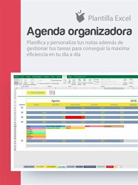 Plantilla Agenda Organizadora Plantilla Agenda Profesional Agenda