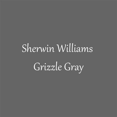 Sherwin Williams Grizzle Gray
