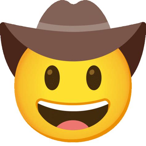 Cowboy Hat Face On Noto Color Emoji Animated