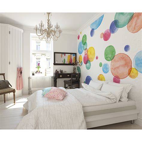 Brewster Home Fashions Spots And Dots 8 X 118 6 Piece Wall Mural Set
