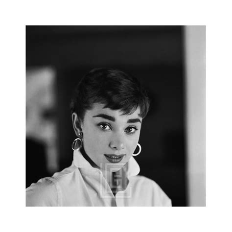 Mark Shaw Audrey Hepburn White Shirt Portrait Nods 1954 For Sale At