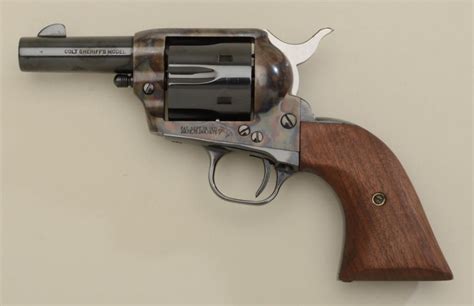Colt Saa Sheriffs Model Revolver 44 Cal 3 Barrel Blue And Case