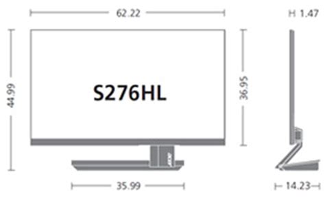 How many inches in a centimeter. Acer S276HLTMJJ 27-inch Monitor 16:9 FHD IPS LED ...